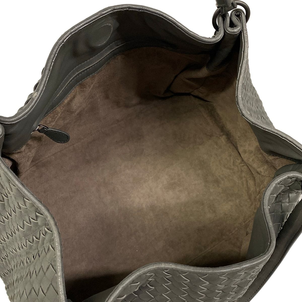 Bottega Veneta Tote Parachute Dark Gray Leather — view 7