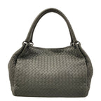Bottega Veneta Tote Parachute Dark Gray Leather