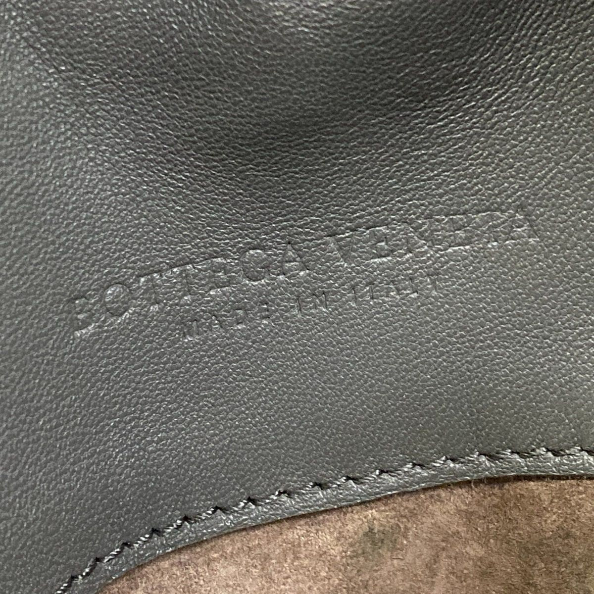 Bottega Veneta Tote Parachute Dark Gray Leather — view 8