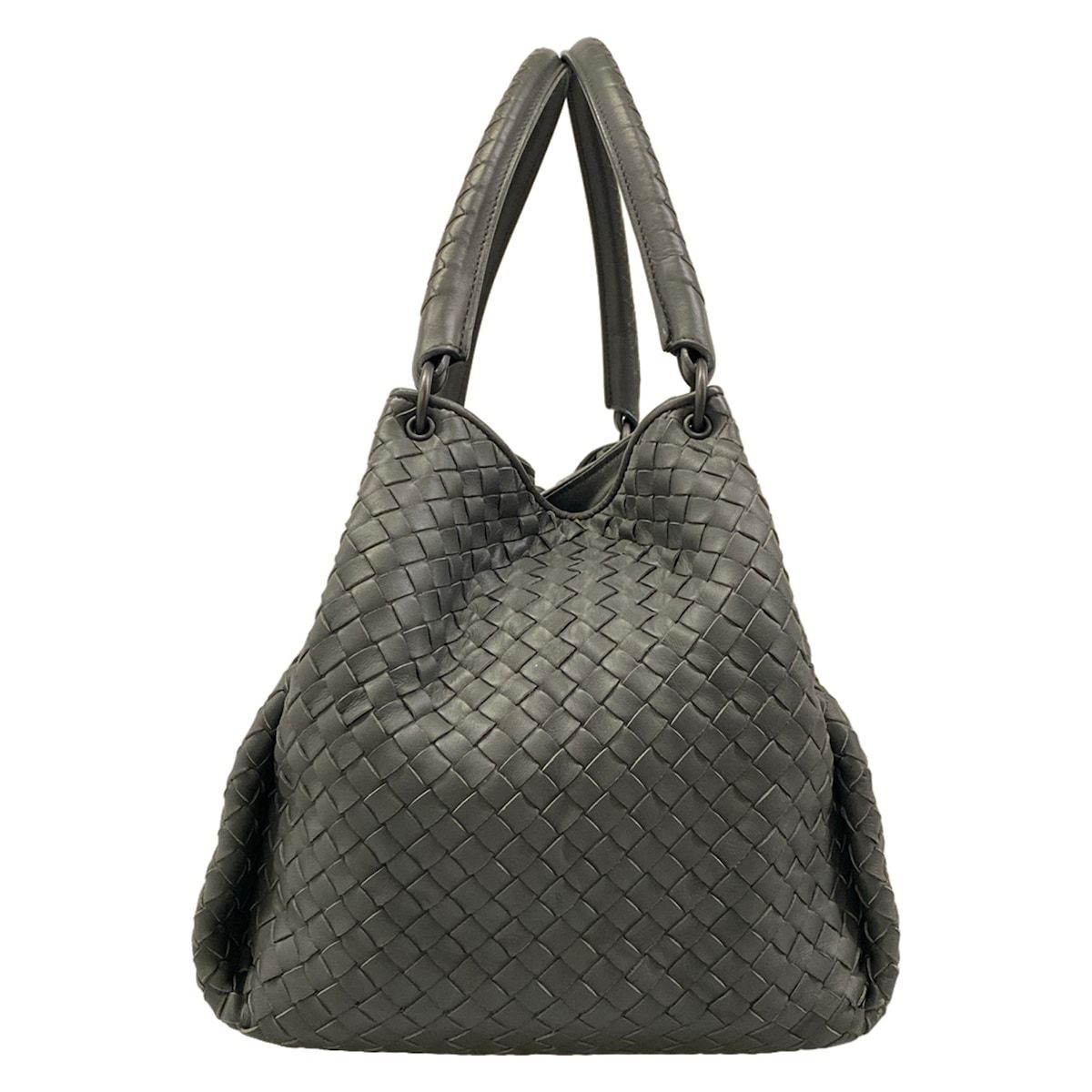 Bottega Veneta Tote Parachute Dark Gray Leather — view 4