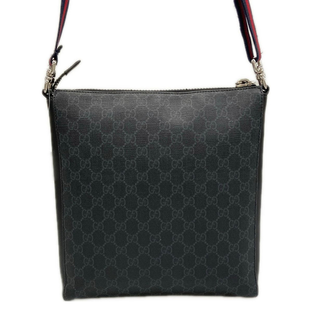 Gucci Shoulder Bag GG Plus Supreme Dark Gray Black Multi Leather — view 3
