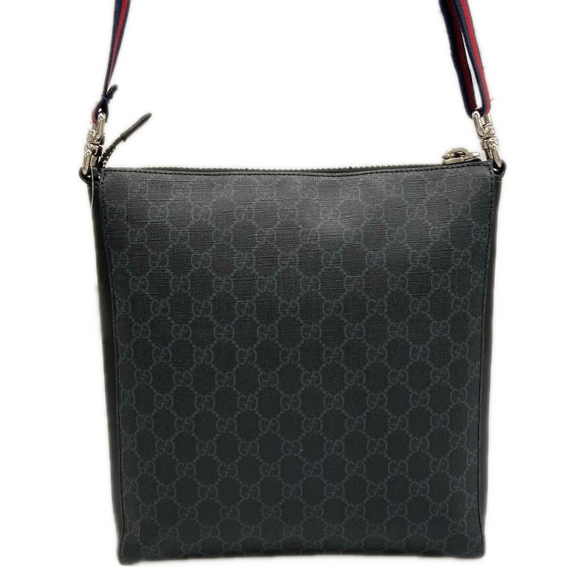 Gucci Shoulder Bag GG Plus Supreme Dark Gray Black Multi Leather — view 3
