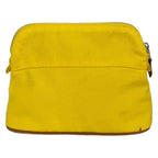 Hermes Pouch Yellow Brown Leather — view 2