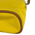 Hermes Pouch Yellow Brown Leather — view 8