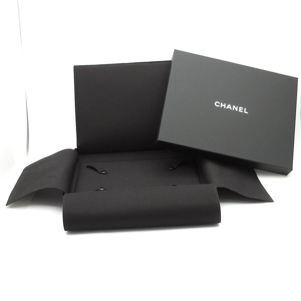 Chanel Necklace CC Logo Leather Gold Black Triple Strand — view 7