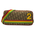 Dior Shoulder Bag Rasta Dark Brown Beige Multi Leather