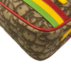 Dior Shoulder Bag Rasta Dark Brown Beige Multi Leather — view 6