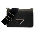 Prada Shoulder Bag Black Leather