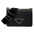 Prada Shoulder Bag Black Leather