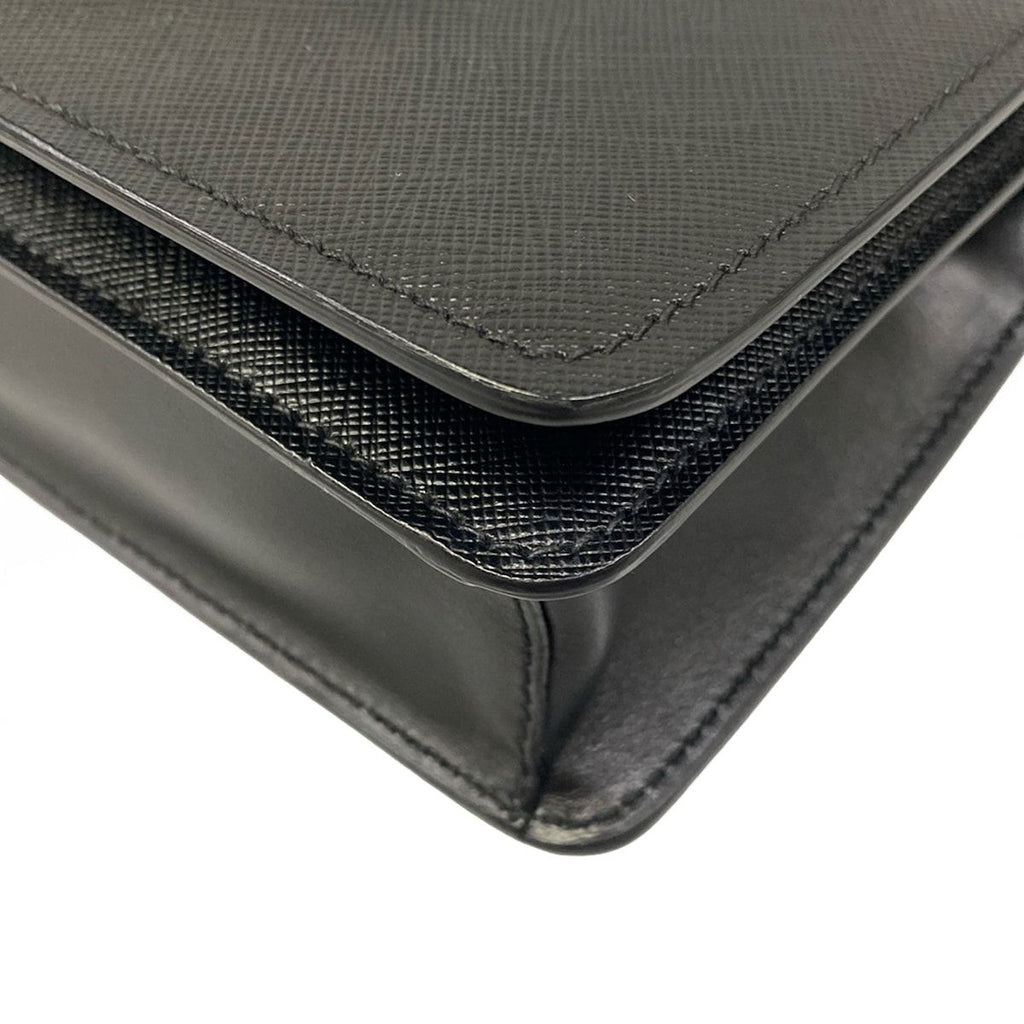 Prada Shoulder Bag Black Leather — view 6