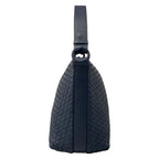 Bottega Veneta Shoulder Bag Intrecciato Navy Leather — view 4