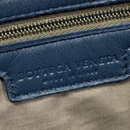 Bottega Veneta Shoulder Bag Intrecciato Navy Leather — view 9