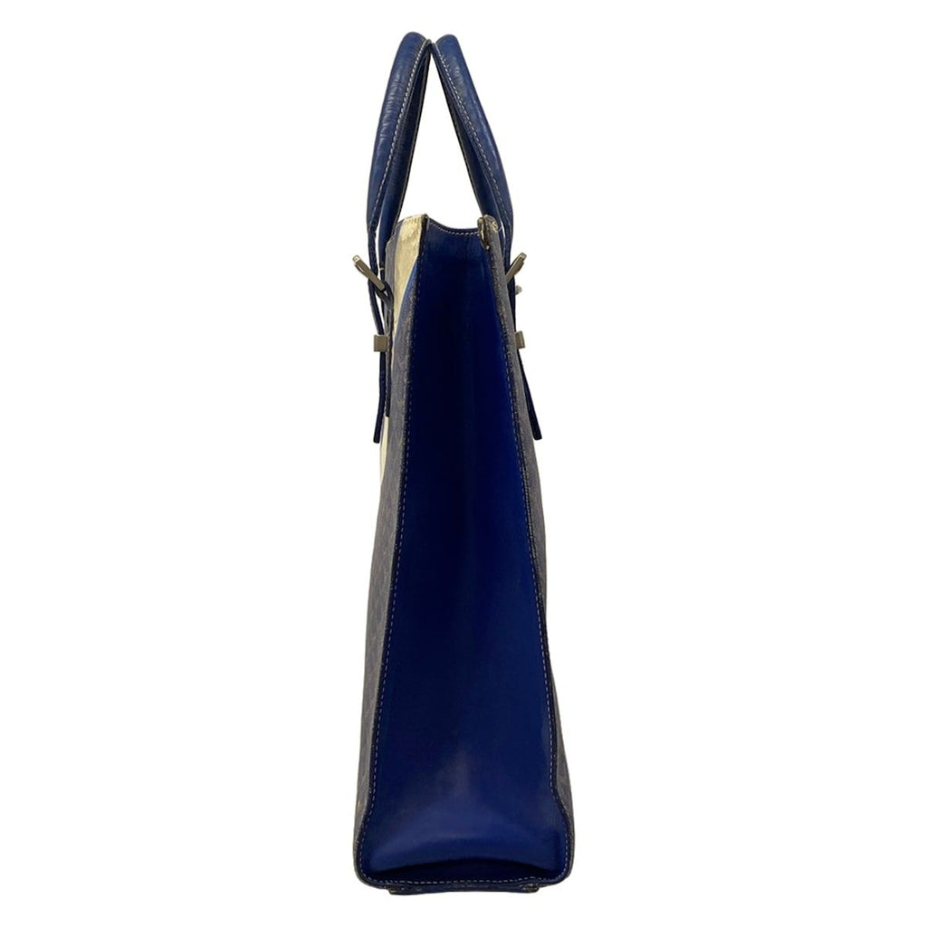 Goyard Tote Komol GM Blue Ivory Multi Markage Initial Leather — view 4