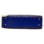 Goyard Tote Komol GM Blue Ivory Multi Markage Initial Leather — view 5