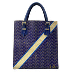 Goyard Tote Komol GM Blue Ivory Multi Markage Initial Leather
