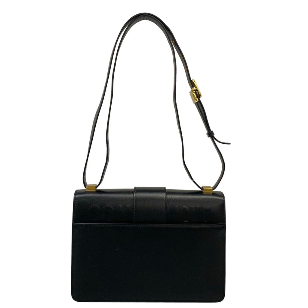 Dior Shoulder Bag 30 Montaigne Flap Black Gold Leather — view 3