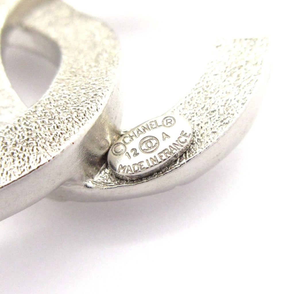 Chanel Earrings CC Logo Silver — view 5