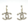 Chanel Earrings CC Logo Silver