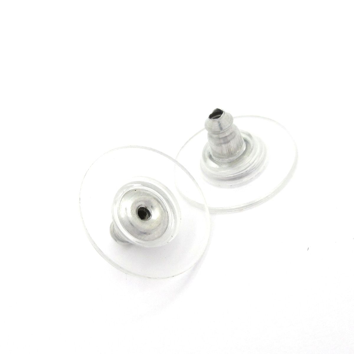 Chanel Earrings CC Logo Silver — view 6
