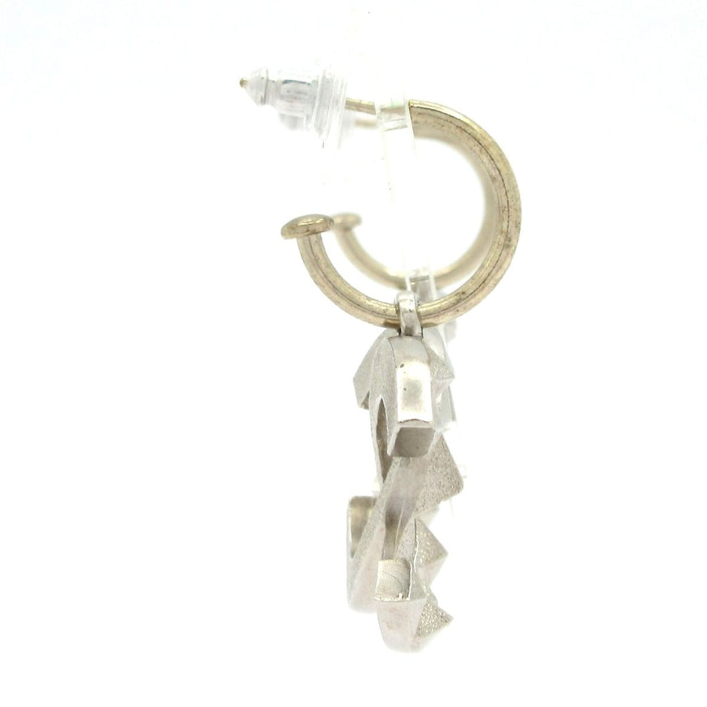Chanel Earrings CC Logo Silver — view 2