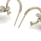 Chanel Earrings CC Logo Silver — view 4