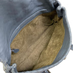 Bottega Veneta Handbag Intrecciato Blue Gray Leather — view 7