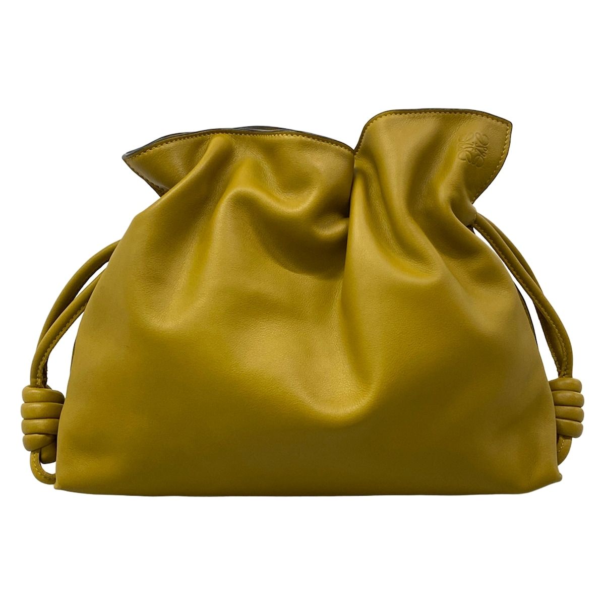 Loewe Clutch Flamenco Light Brown Drawstring