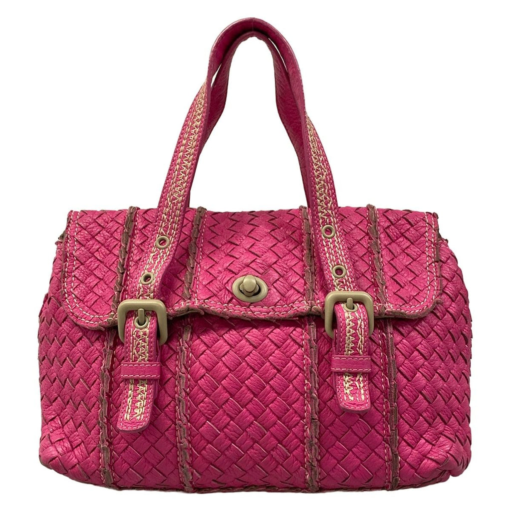 Bottega Veneta Handbag Intrecciato Pink Leather