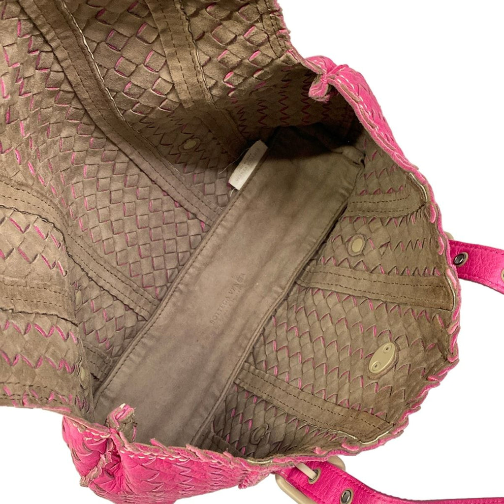 Bottega Veneta Handbag Intrecciato Pink Leather — view 7