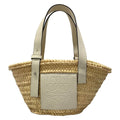 Loewe Tote Basket Ivory White Leather