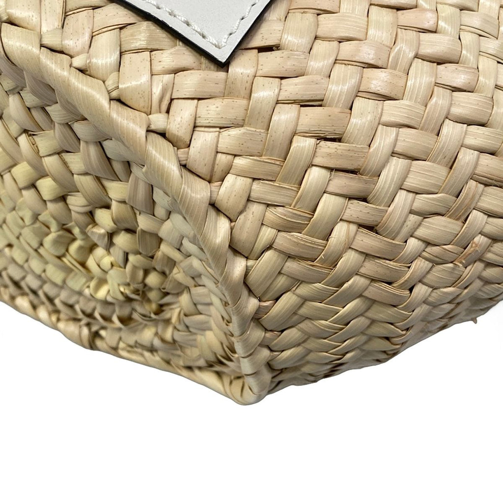 Loewe Tote Basket Ivory White Leather — view 6