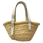 Loewe Tote Basket Ivory White Leather — view 3