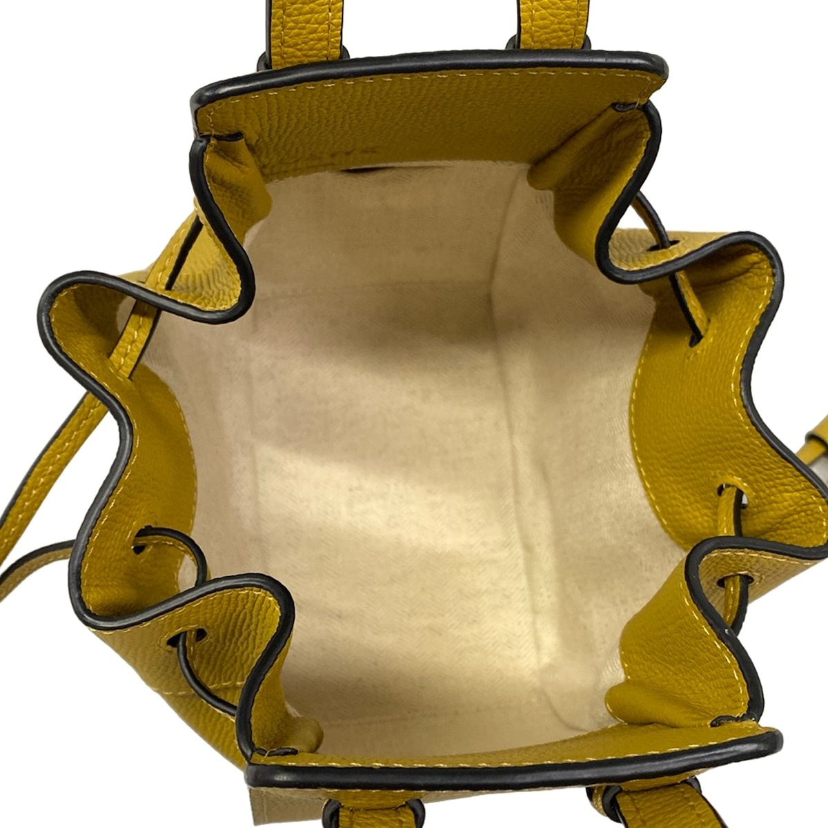 Loewe Handbag Hammock Drawstring Bag Mini Dark Yellow — view 7
