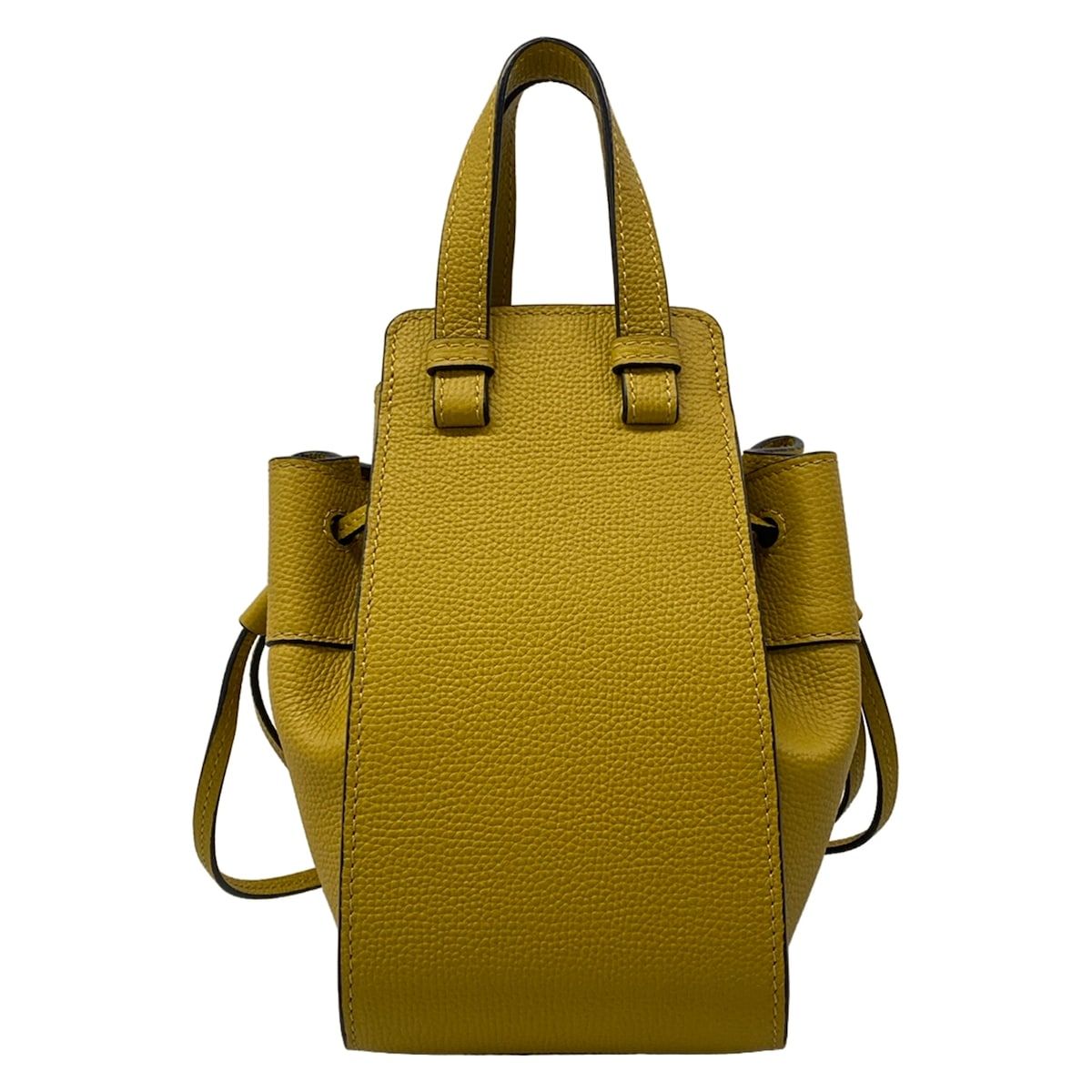 Loewe Handbag Hammock Drawstring Bag Mini Dark Yellow — view 3
