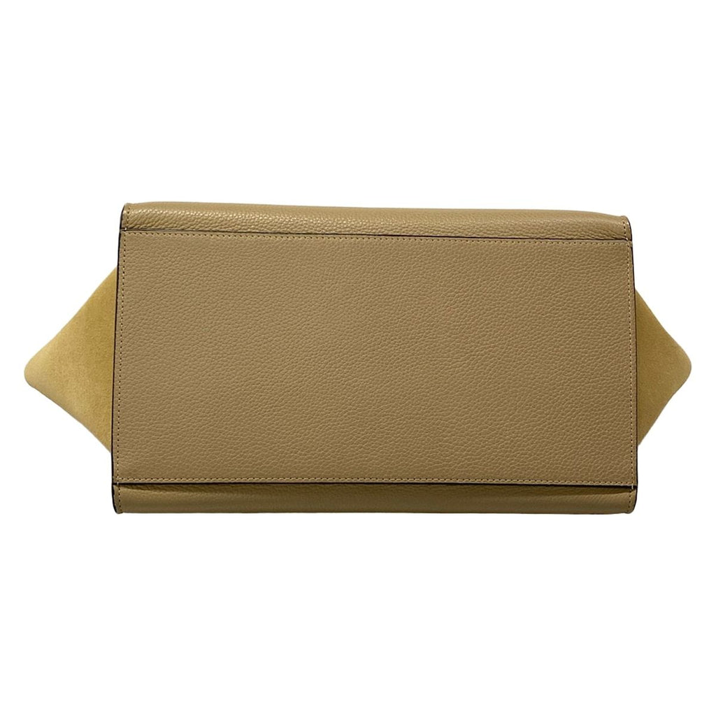 Celine Handbag Trapeze Small Beige Leather — view 5