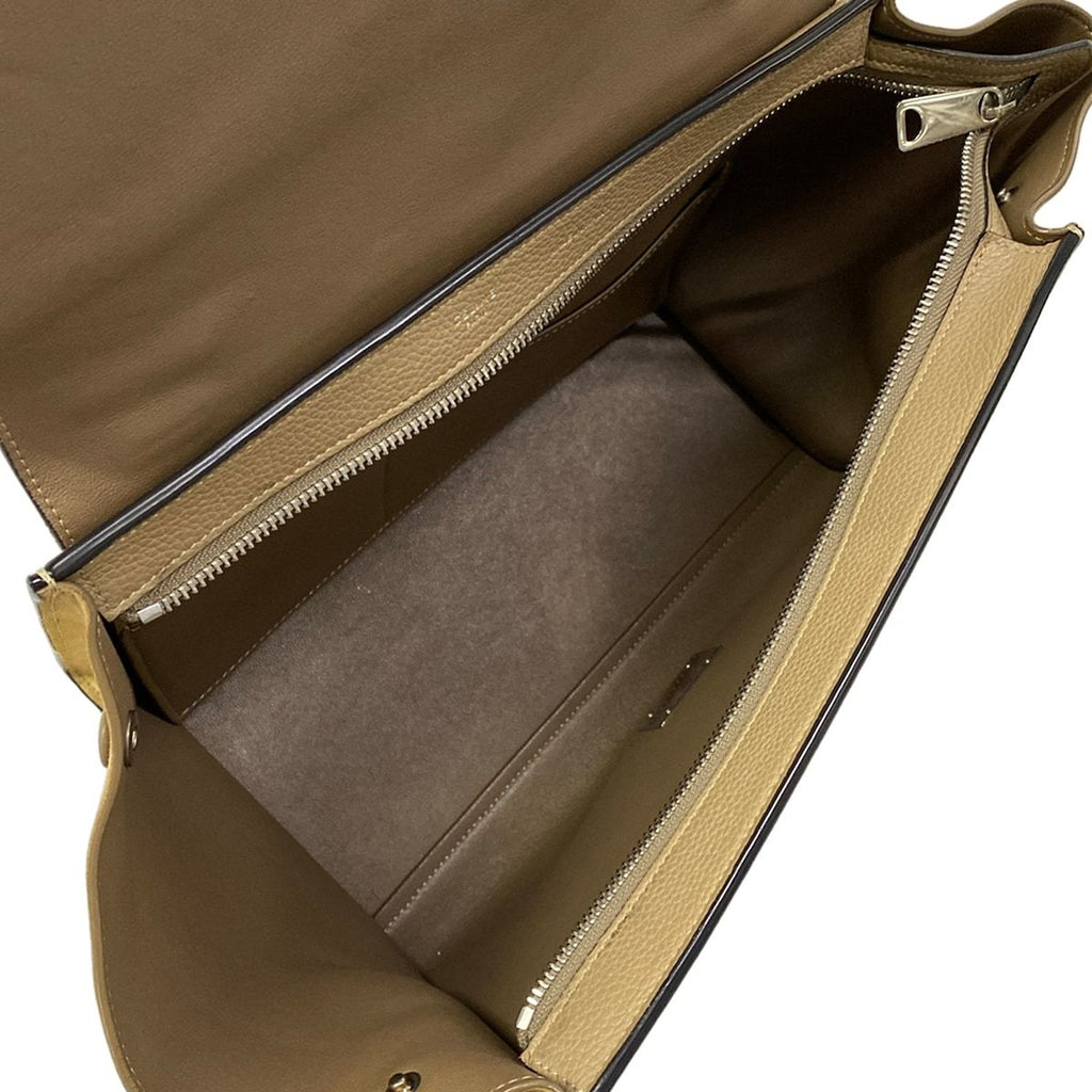 Celine Handbag Trapeze Small Beige Leather — view 7