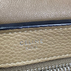 Celine Handbag Trapeze Small Beige Leather — view 9