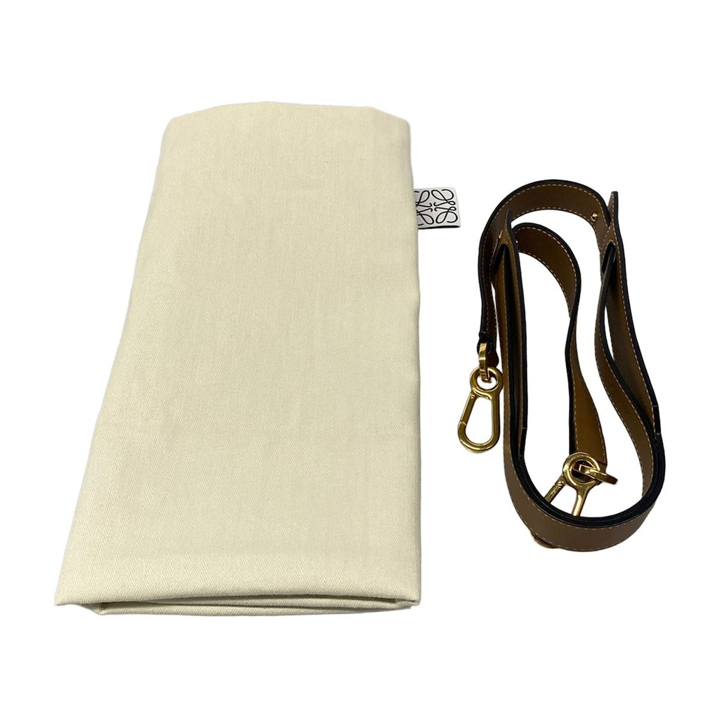 Loewe Handbag Puzzle Bag Beige Dark Brown Leather — view 8