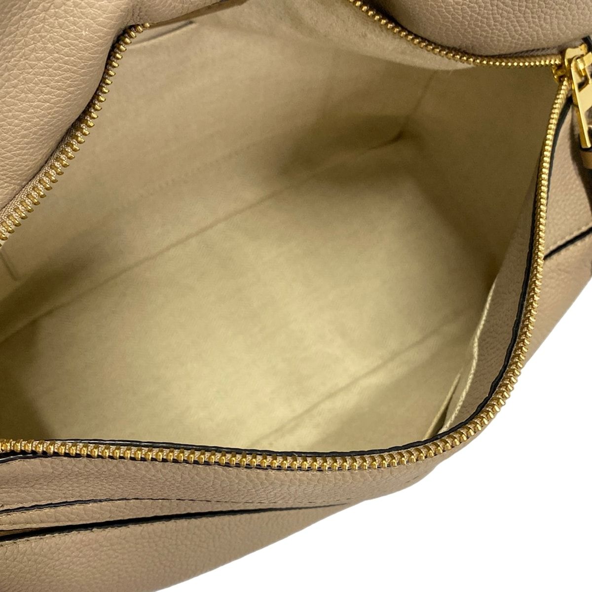 Loewe Handbag Puzzle Bag Beige Dark Brown Leather — view 7