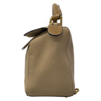 Loewe Handbag Puzzle Bag Beige Dark Brown Leather — view 4