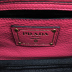 Prada Vitello Daino Leather 2-Way Shoulder Bag Pink — view 6