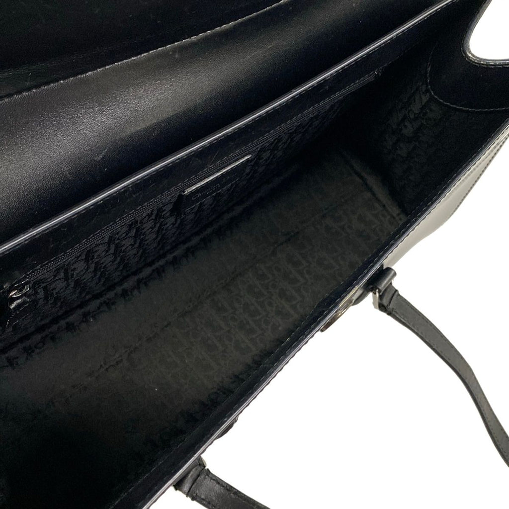 Dior Saddle Bag Black Leather — view 7