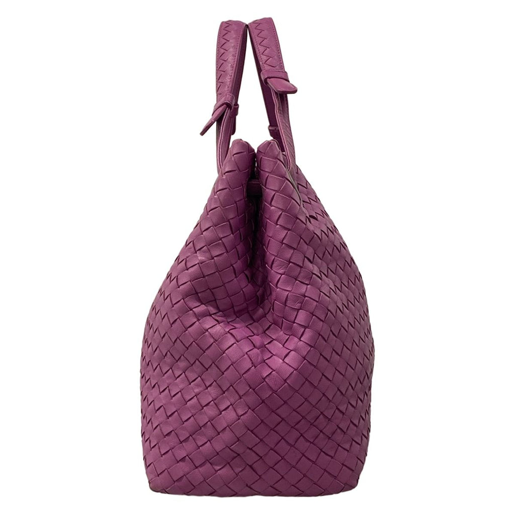 Bottega Veneta Handbag Garda Bag Purple Leather — view 4
