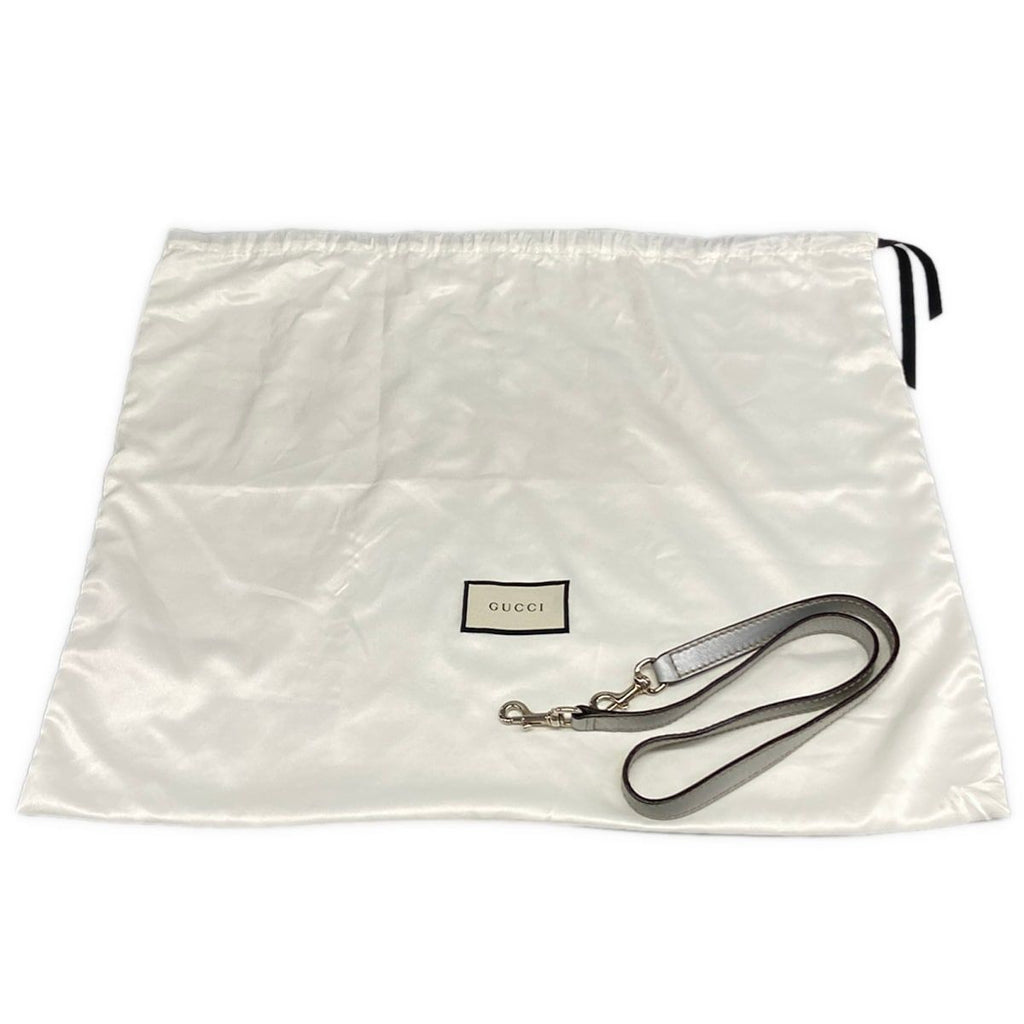 Gucci Handbag Sookie Guccissima Line Silver Leather — view 9