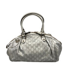 Gucci Handbag Sookie Guccissima Line Silver Leather — view 3