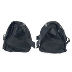 Prada Tessuto Black Silver Nylon Leather Shoulder — view 8