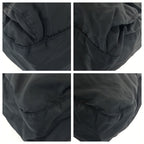 Prada Tessuto Black Silver Nylon Leather Shoulder — view 3