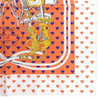 Hermes Carre 45 Brides de Gala Love Ceremonial Bridle Silk 100% Heart Pattern — view 6
