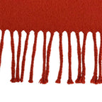 Hermes Cashmere Logo Embroidery with Fringe Large Shawl Scarf — view 8