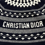 Dior Wool Cashmere Blend Logo Embroidery Nordic Pattern High Neck Sweater 38 — view 5